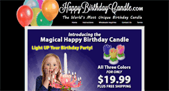 Desktop Screenshot of happybirthdaycandle.com