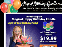 Tablet Screenshot of happybirthdaycandle.com